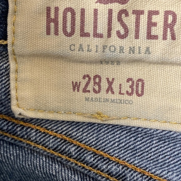 Hollister California Jeans Womens 28x30 Blue Denim Mid-Rise Slim Straight Leg - Picture 13 of 16